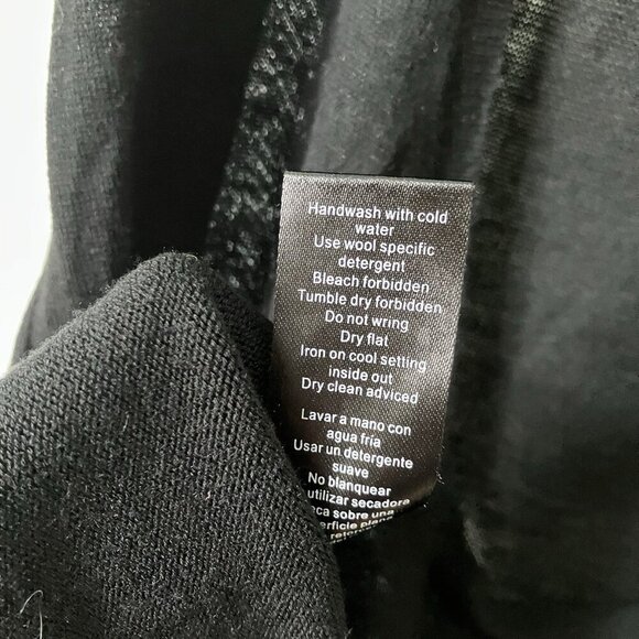 Zadig & Voltaire Knit Tank Womens M Black Open Back Carmen Top Goth Grunge - Picture 4 of 8